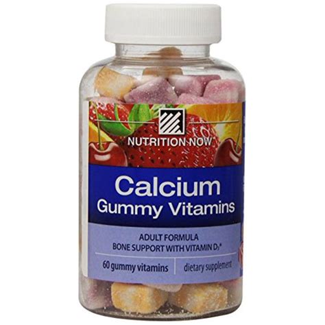 Nutrition Now Calcium Adult Gummy Vitamins - 60 Gummies - Walmart.com - Walmart.com