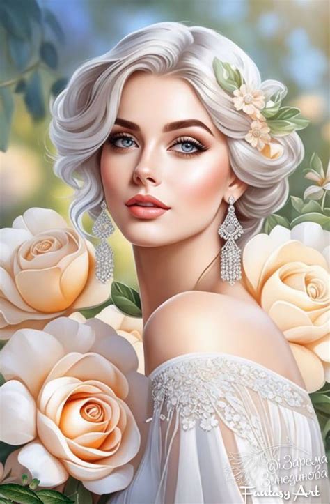 Pinterest | Girls with flowers, Woman painting, Art girl