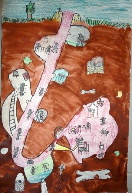 Thomas Elementary Art: The Underground Lives of Ants by 2nd grade