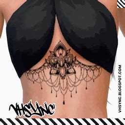 vhsync underboob tattoo set  sims  create  sim curseforge