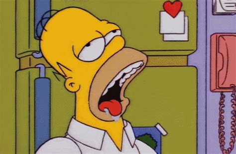 Homer Drool - Reaction GIFs