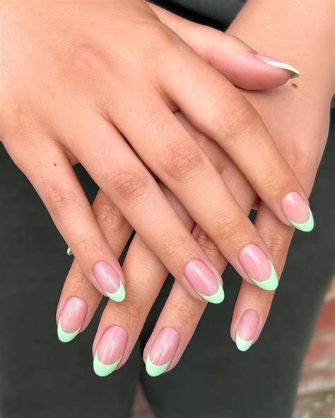 33+ Beautiful Designs For Neon Green French Tip Nails - Nail Designs Daily