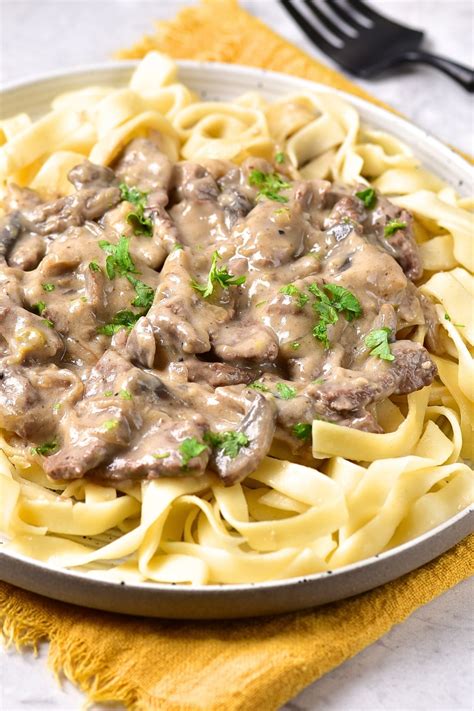 Gluten-Free Beef Stroganoff (Dairy-Free) - Dish by Dish