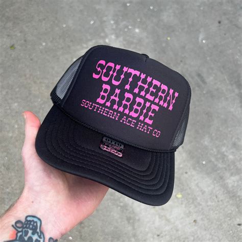 The "Southern Barbie" Foam Front Trucker – Southern Ace Hat Co.