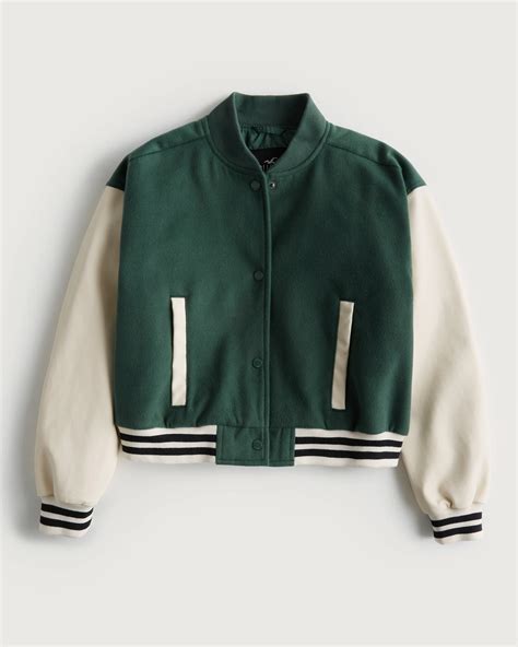 hollister varsity bomber jacket
