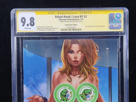 Robyn Hood: I Love NY #2 San Diego Comic Con Nude Cover Signed (2016