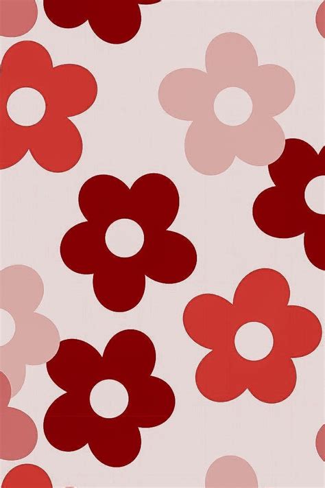 RED AESTHETIC WALLPAPER | Red flower wallpaper, Iphone background red ...