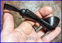 handcrafted smoking pipe   bog oak morta morta pipe