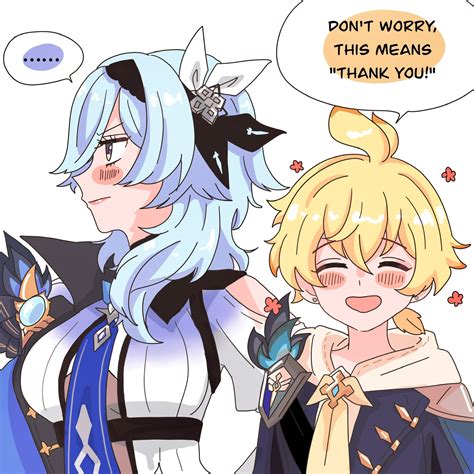 eula and mika (genshin impact) drawn by cocotsuko1204 | Danbooru