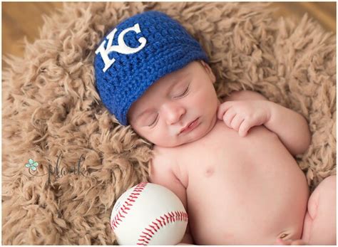 Crochet Kansas City Royals Hat Photo Prop Baseball cap | Etsy