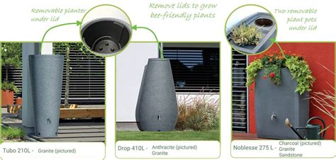 Water Butts with Planters - Bee-Friendly Ideas - Celtic Sustainables