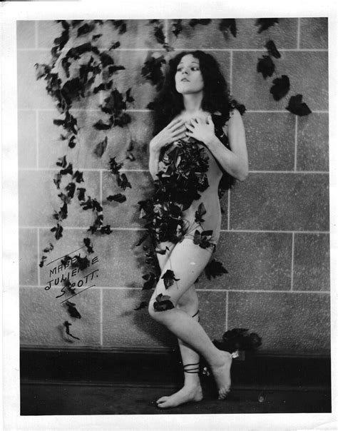 ORIGINAL 1920's NUDE 8X10 PHOTO - MABEL JULIENNE SCOTT, SILENT FILM