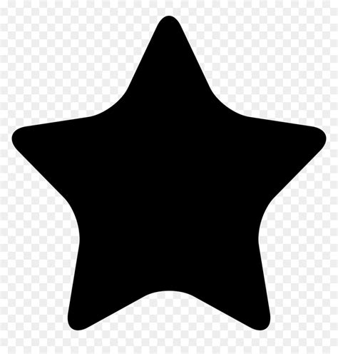 Solid - Black - Star - Fa Fa Star Icon , Png Download - Star Bullet ...