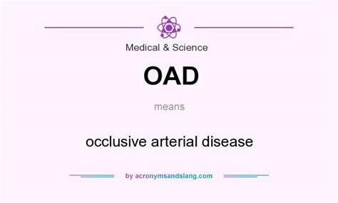 oad occlusive arterial disease  medical science