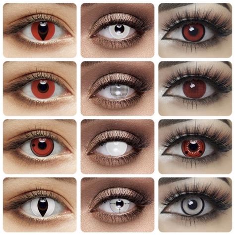Lentes De Contato Para Fantasia - kit completo lentes de contato fantasia / cosplay | Shopee Brasil