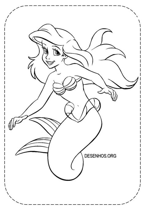 Desenhos Para Colorir Princesa Ariel