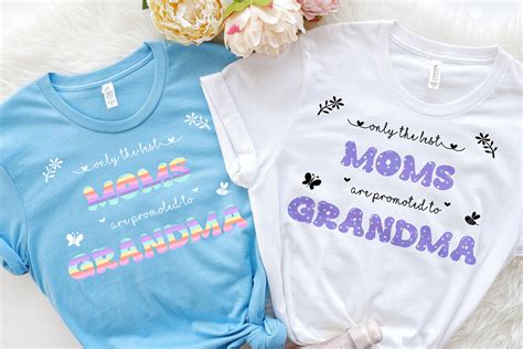 The Best Moms Are Promoted to Grandma Graphic by Magnolia Blooms