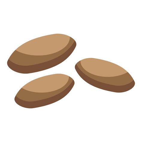 Brown rice icon, isometric style 15847969 Vector Art at Vecteezy