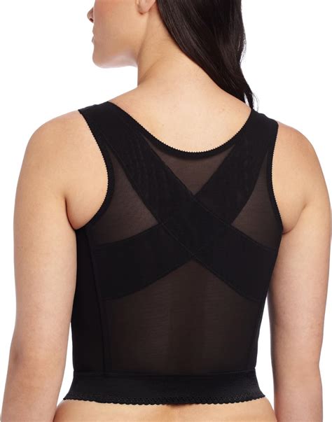 carnival womens front closure longline posture  support bra