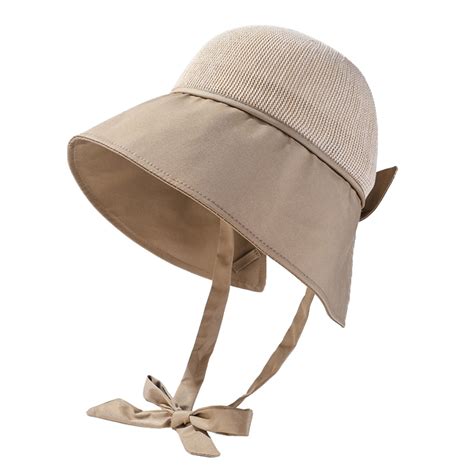 Prolriy Sun Hats for Women, Womens Outdoor Solid Sun Hat Face Shielding ...