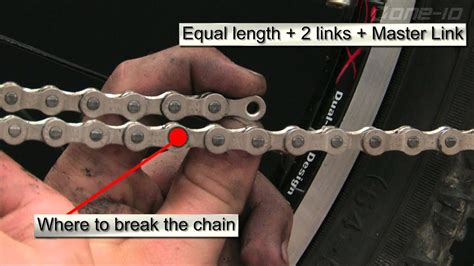 measuring  installing  mountain bike chain youtube
