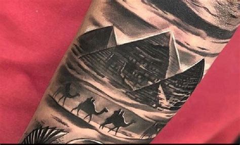 Pyramid Landscape Tattoo