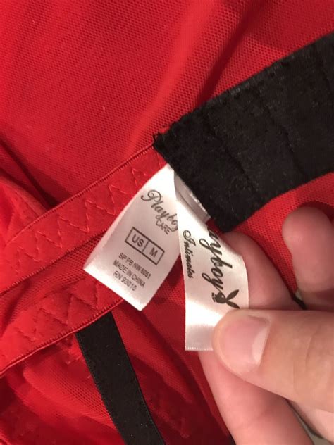 Rare Playboy Bunny Intimates Red Lingerie Dress With … - Gem