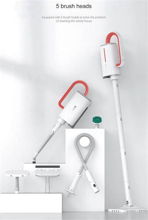 Deerma DEM-ZQ610 Multi-function Steam Cleaner Red