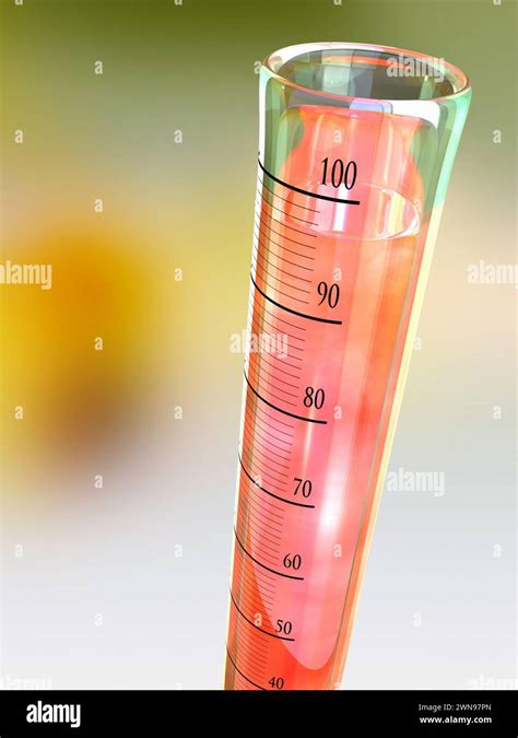 Volumetric flask. Digital illustration Stock Photo - Alamy