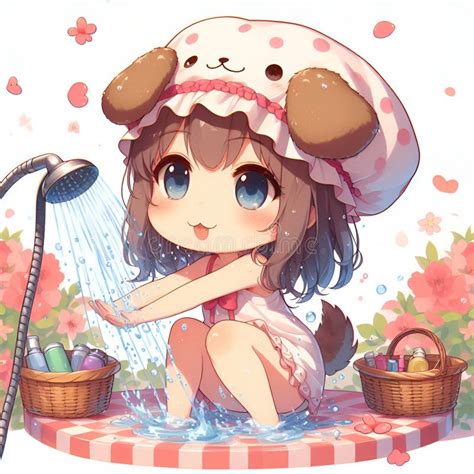 anime shower drawing