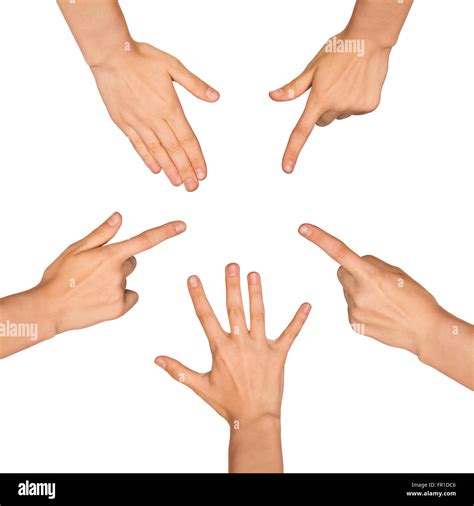 set  human hands stock photo alamy