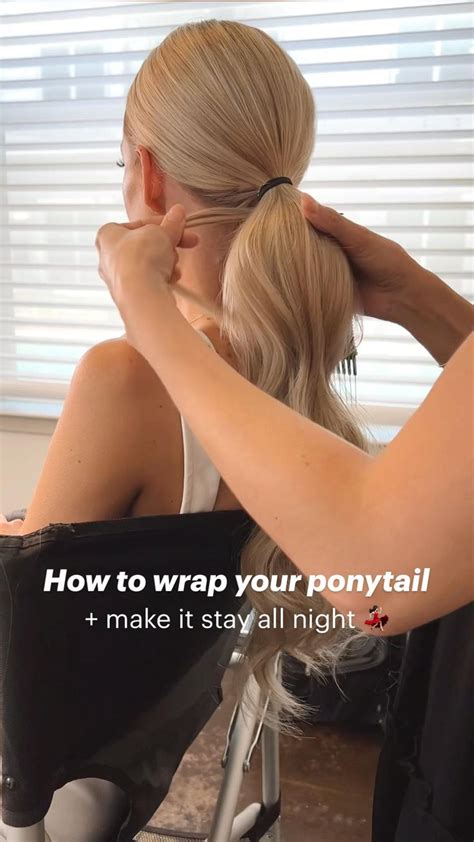 How to wrap your ponytail tutorial | Hair tutorial, Wedding ponytail ...