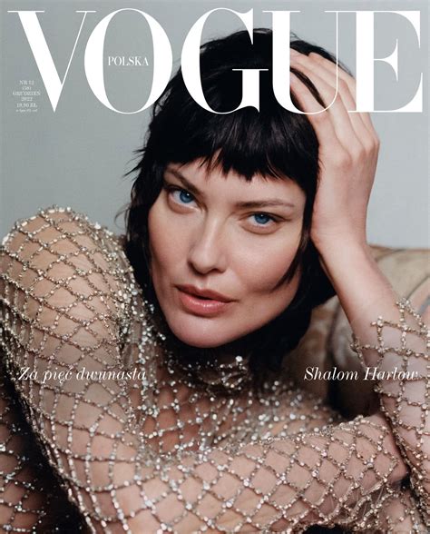 Shalom Harlow Covers Vogue Poland December 2022 — Anne of Carversville