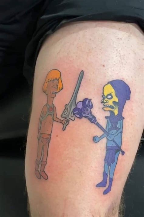 Tatouage De Beavis Et Butthead Beavis And Butthead Tatoo