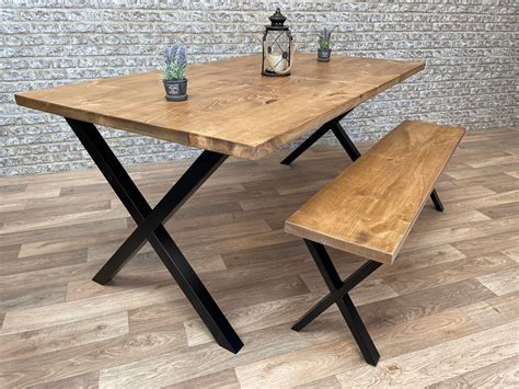Extendable Dining Table, Industrial Kitchen Table, Extending Kitchen ...