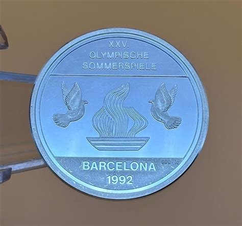 Olympic Games - Silver medal “XXV. Summer Olympics 1992 Barcelona ...