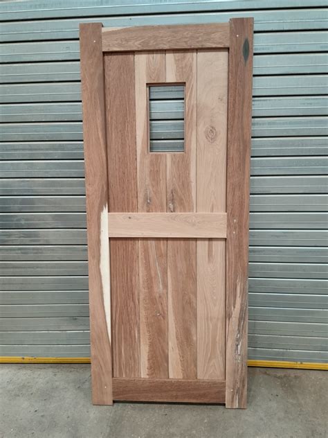 Solid Oak Mortice and Tenon Door One Cross and Small Window