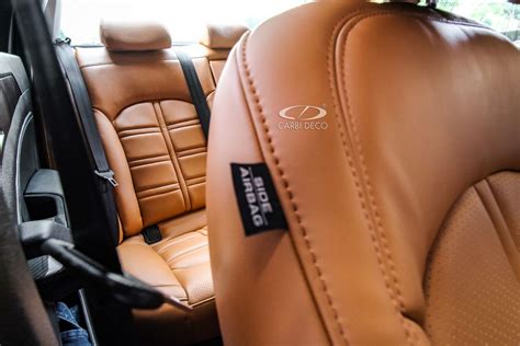 Hyundai Sonata Leather Seats 2016 Custom GT Design Brown — CARBI DECO