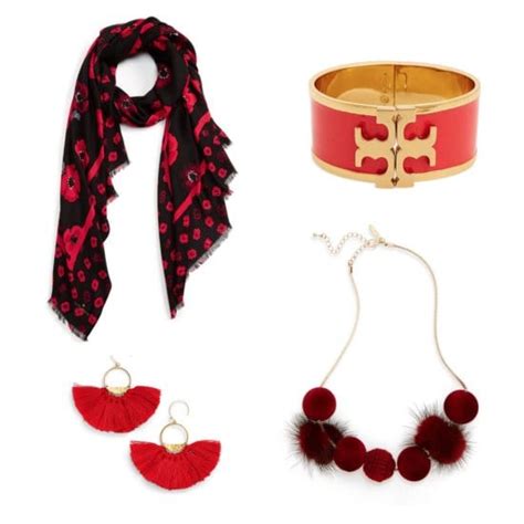 red accessories adore  wardrobe