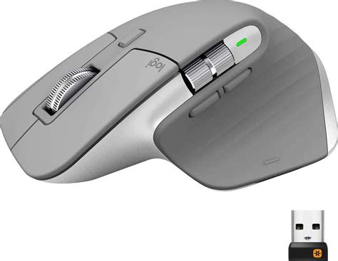 Logitech MX Master 3 Wireless Mouse, Bluetooth or 2.4GHz USB Receiver ...