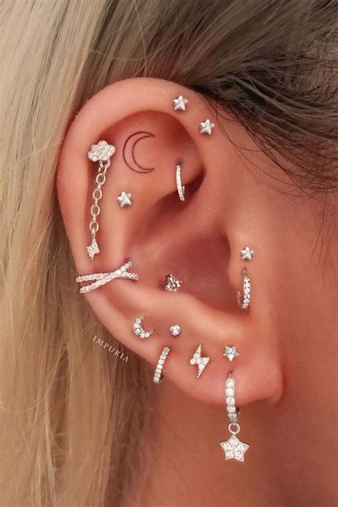 Trending Multiple Ear Piercing Ideas – Pretty Earring Studs – www ...
