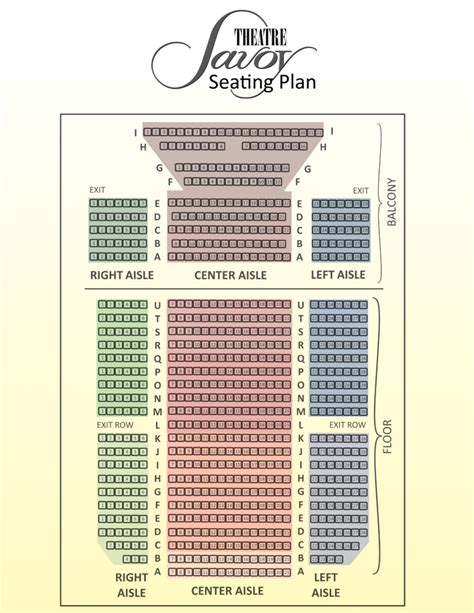 Seating Layout - Savoy Theatre