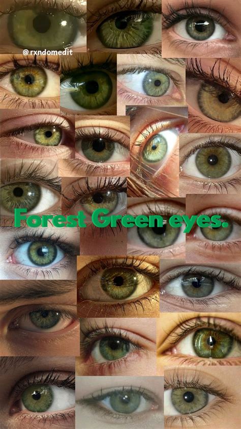rare  forest green eyes