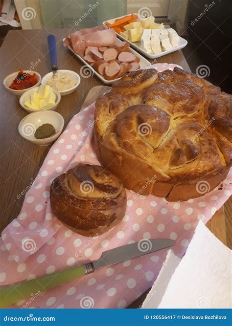 Traditional Bulgarian Bread Stock Image - Image of traditional ...