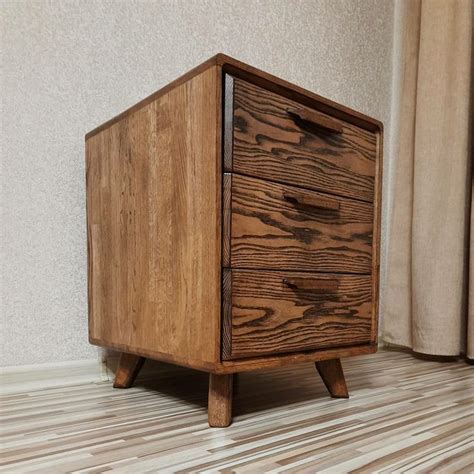 Тумбочка Bedside table | Тумбочка, Дуб, Интерьер
