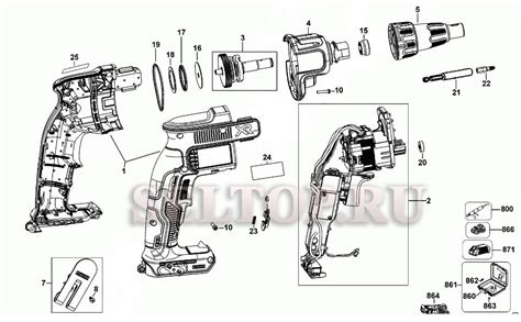 Запчасти для шуруповерта аккумуляторного Dewalt DCF620 тип 1 | купить в ...