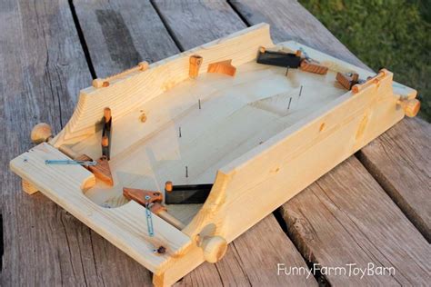 pinball  player game handmade wooden classic family fun original etsy