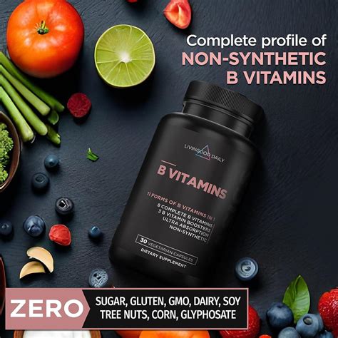 Livingood Daily Vitamin B Complex - Vegan - 30 Capsules | Supports