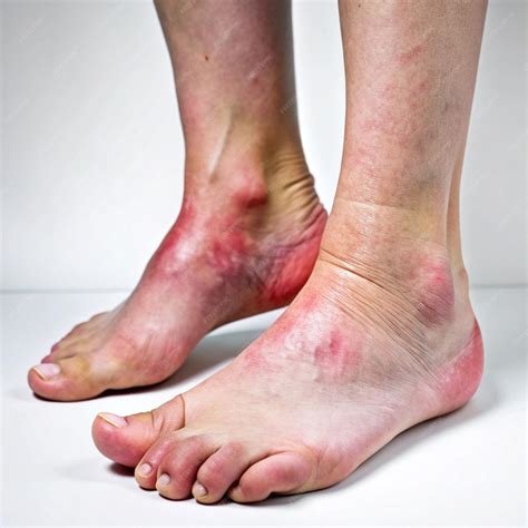 Premium Photo | Educational Images of Swollen Ankles in Women