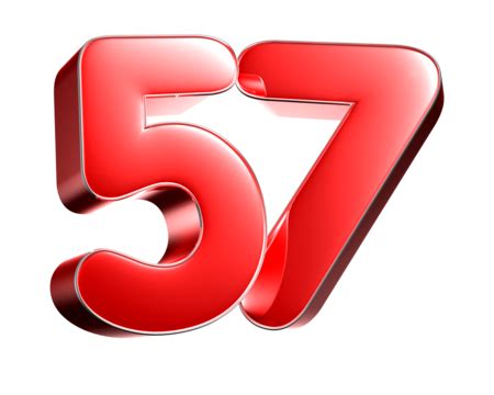 Number 57 PNG Transparent Images Free Download | Vector Files | Pngtree